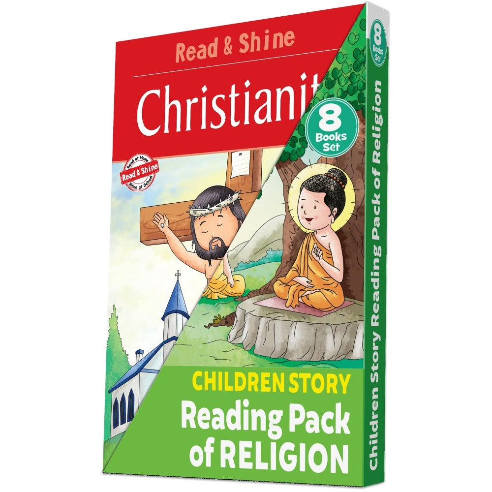 Set of 8 Reading Story Books About Religion for Children