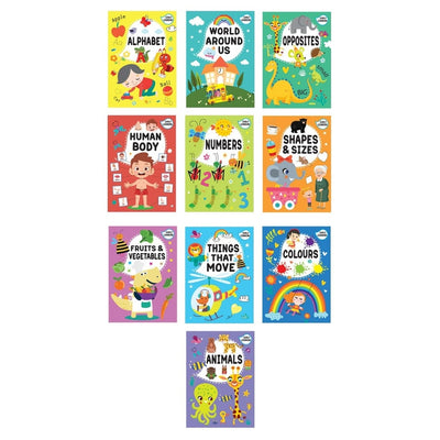 Early Learning Activity Bag - 10 Books Set for Children