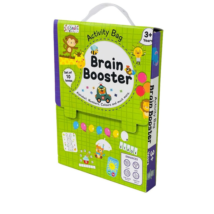 Brain Booster Activity Bag - 10 Books Set for Children