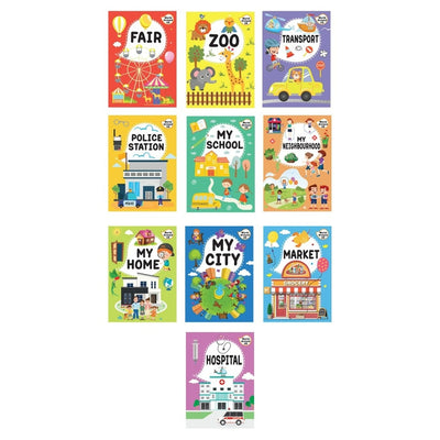 World Around Us Activity Bag - 10 Books Set for Children