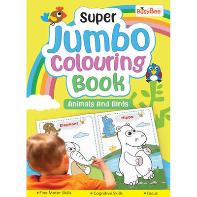 Super Jumbo Colouring Book (Animals & Birds) For Kids