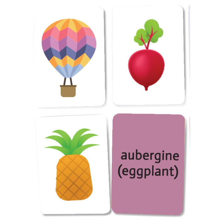 Fruits & Vegetables - Flash Cards