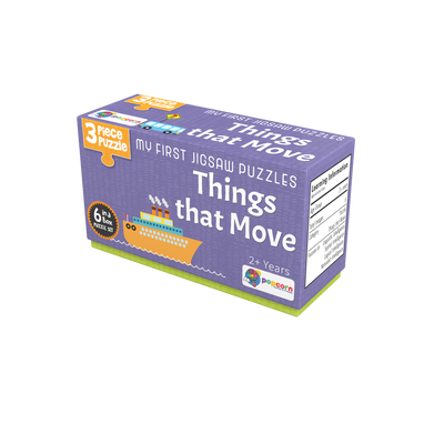 Games & Puzzles Things That Move - (6 Puzzle + 20 Flash Cards)