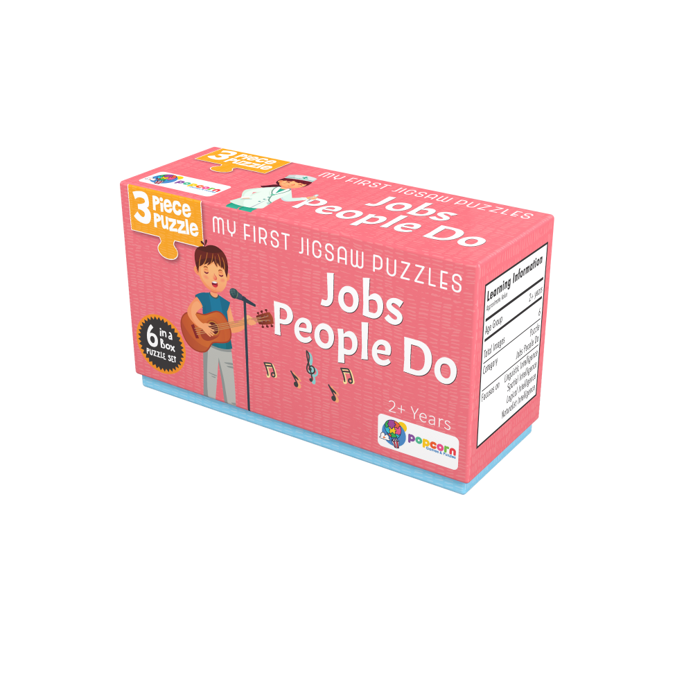 Games & Puzzles Jobs People Do - (6 Puzzle + 20 Flash Cards)