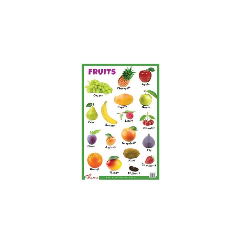 Buy Fruits - Thick Laminated Primary Chart on Snooplay Online India