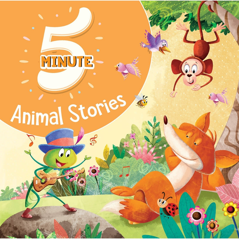 5 Minute Animal Stories - Premium Quality Padded & Glittered Book