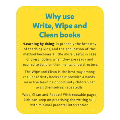 First Activity - Write, Wipe and Clean Book