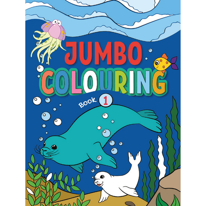 Jumbo Colouring Book 1 - Mega Colouring Book for 3 to 5 Years Old Kids