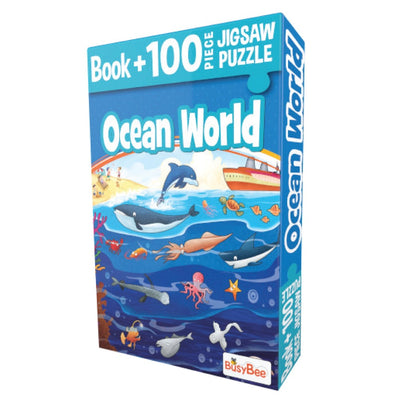 Ocean World 100 Pieces Jigsaw Puzzle + 1 Story Book For Kids