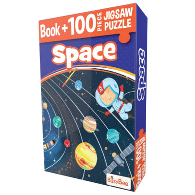 Space 100 Pieces Jigsaw Puzzle + 1 Story Book