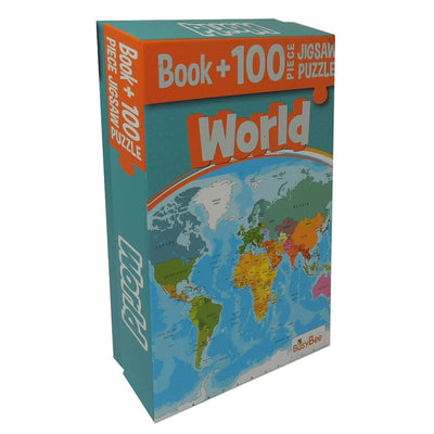 World  100 Pieces Jigsaw Puzzle + 1 Story Book