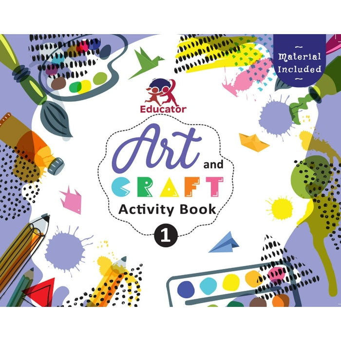 Art and Craft Activity Book 1 for 4-5 Year Old Kids with Free Craft Material