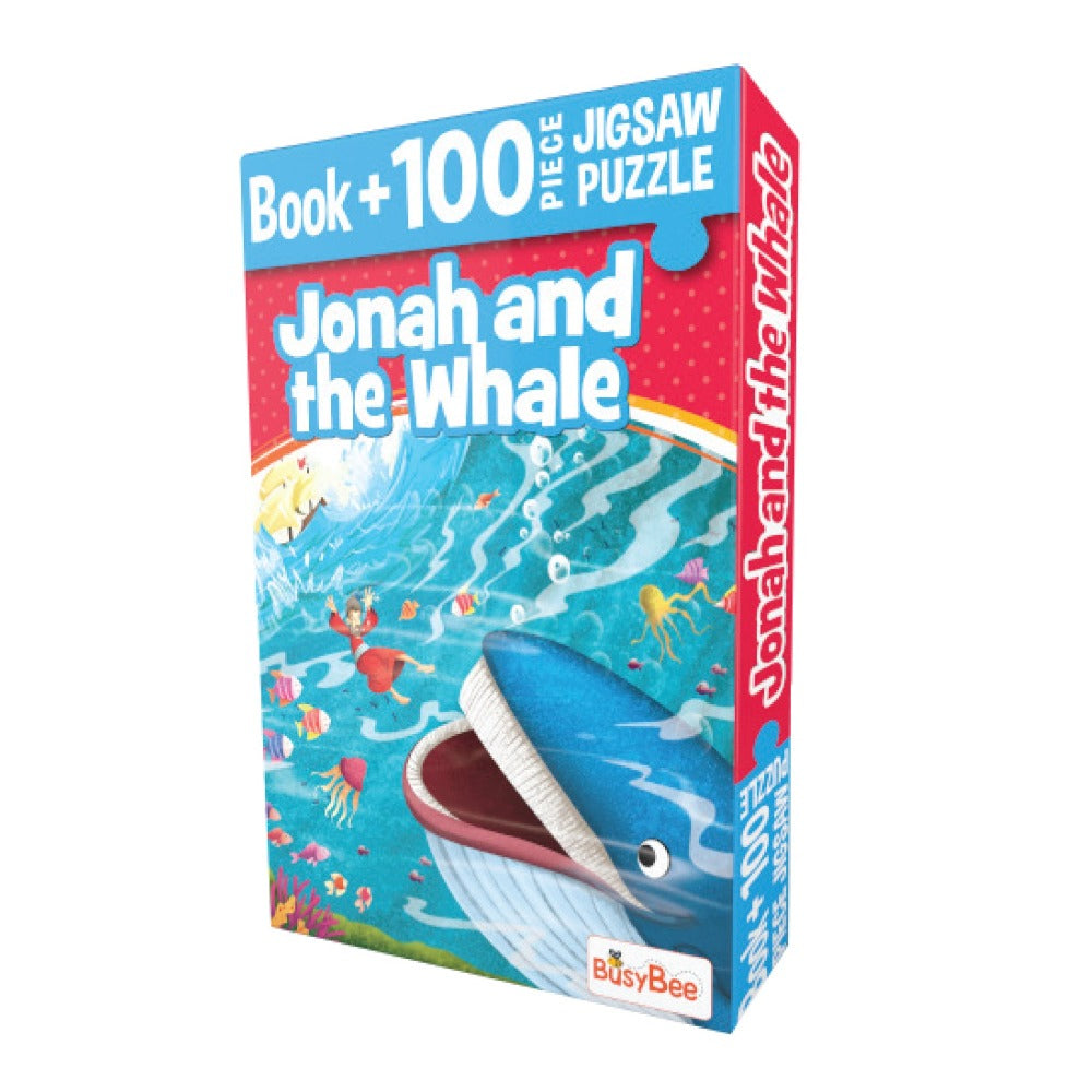 Jonah and The Whale Book &100 Pieces Jigsaw Puzzle For Kids