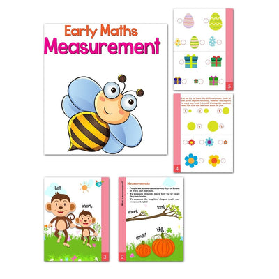 Set of 5 Early Maths Learning Books Covering Decimals, Fractions, Measuring, Money & Shapes