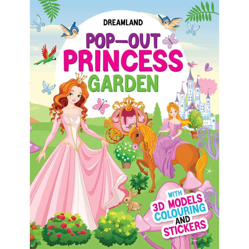 Pop-Out Princess Garden- With 3D Models Colouring Stickers