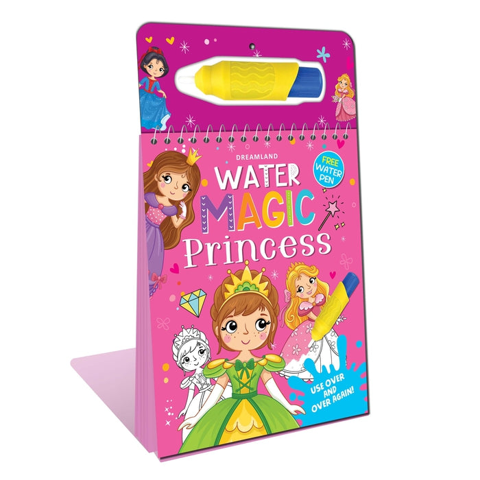 Water Magic Princess- With Water Pen - Use over and over again : Children Drawing, Painting & Colouring Book