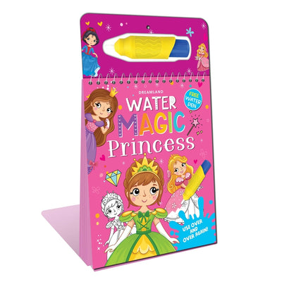 Water Magic Princess- With Water Pen - Use over and over again : Children Drawing, Painting & Colouring Book