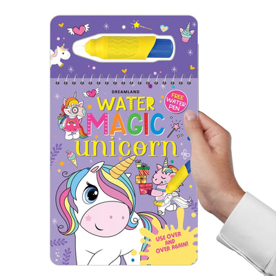 Water Magic Unicorn- With Water Pen - Use Over and Over Again : Children Drawing, Painting & Colouring Book