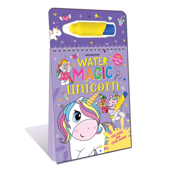 Water Magic Unicorn- With Water Pen - Use Over and Over Again : Children Drawing, Painting & Colouring Book