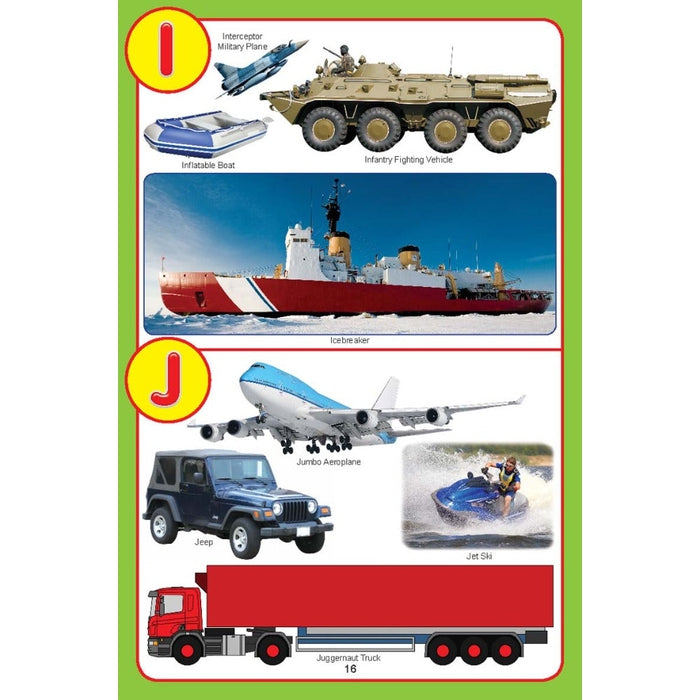 My Jumbo Vehicles Pictionary