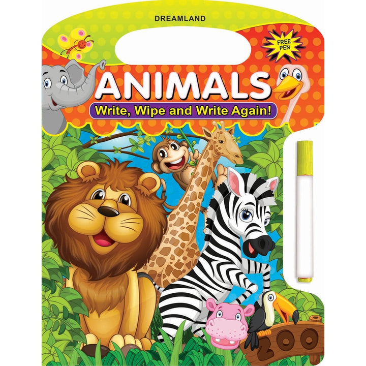 Write and Wipe Book - Animals