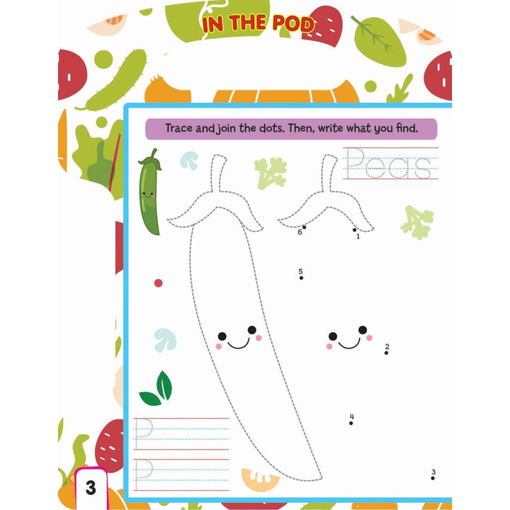 Write and Wipe Book - Vegetables