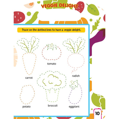 Write and Wipe Book - Vegetables