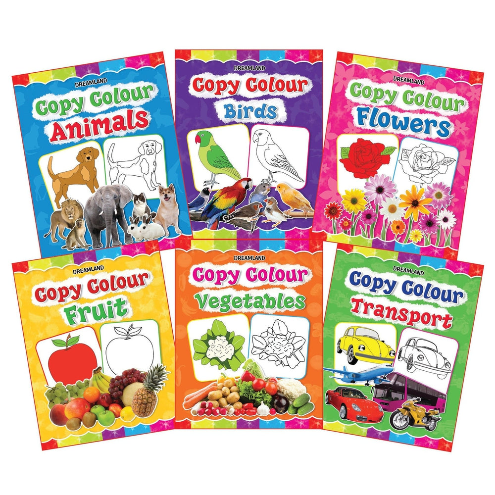 Copy Colour Book - 1 to 6 (Pack)