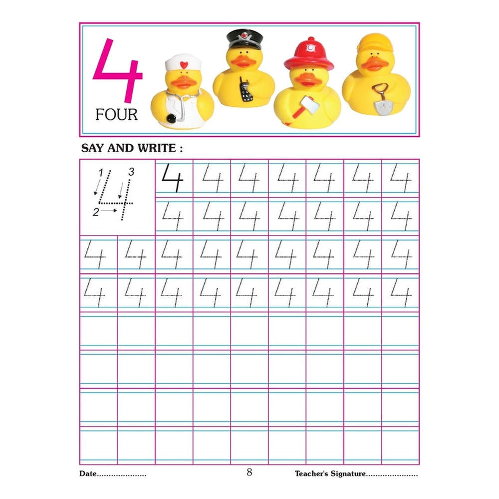 Number  Writing book (4 titles) Pack