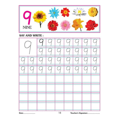 Number  Writing book (4 titles) Pack