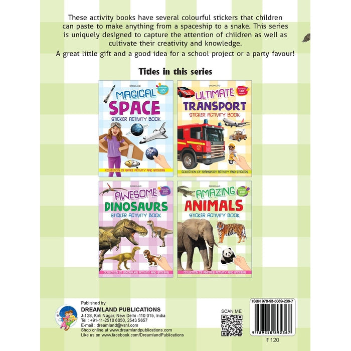 Amazing Animals (Sticker Activity Book) : Children Interactive & Activity Book