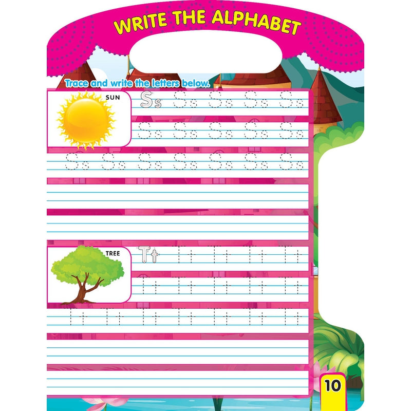 Write and Wipe Book - Alphabets