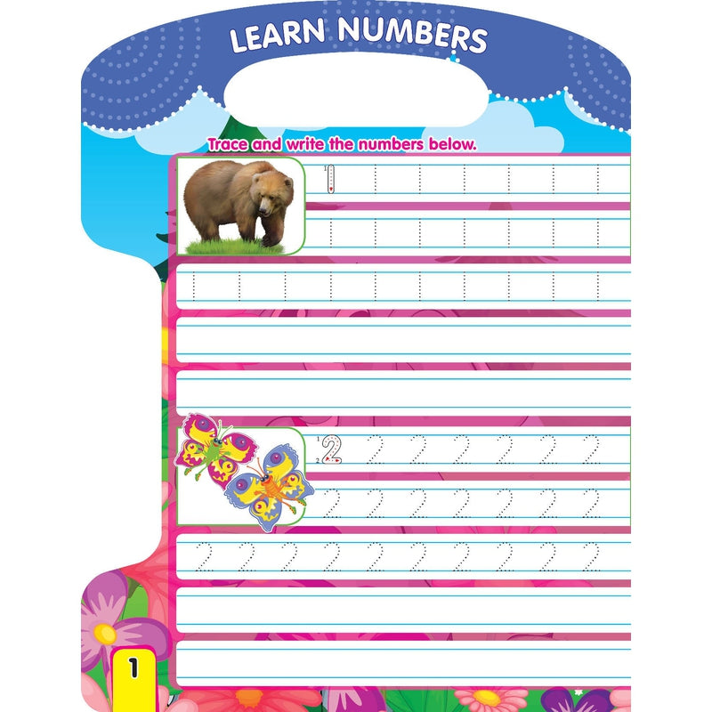 Write and Wipe Book - Numbers