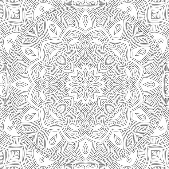 Refreshing Mandala- Colouring Book for Adults Book 1