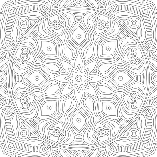 Refreshing Mandala- Colouring Book for Adults Book 1