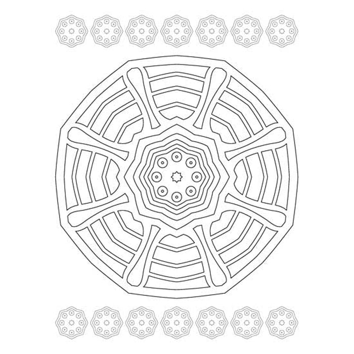 Mandala Colouring for Kids- Book 1