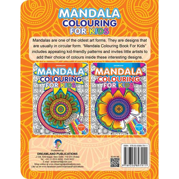 Mandala Colouring for Kids- Book 1