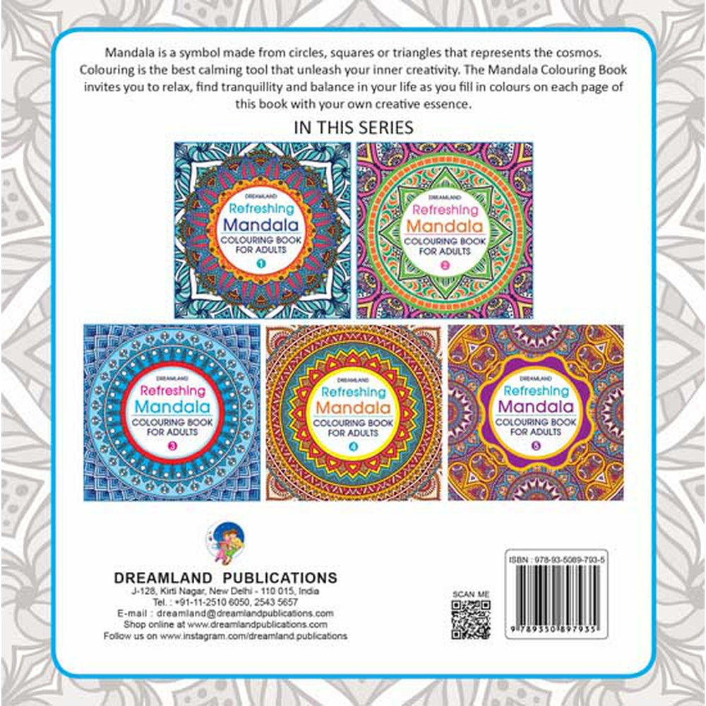 Refreshing Mandala - Colouring Book for Adults Book 5