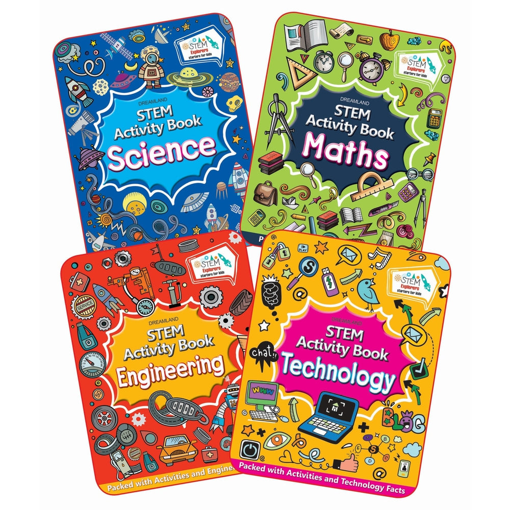 STEM Activity Books Pack A Set Of 4 Books Snooplay Stem activity books pack a set of 4 books snooplay