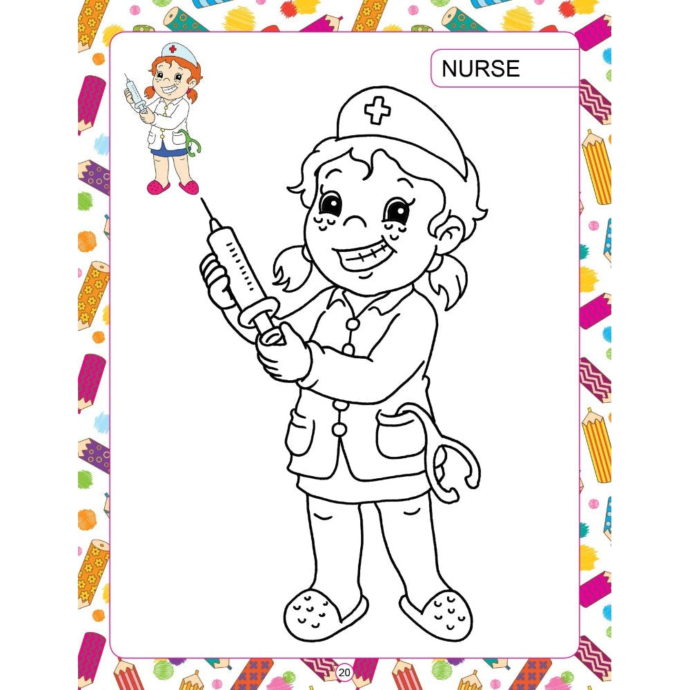 My Activity- Happy Workers Colouring Book