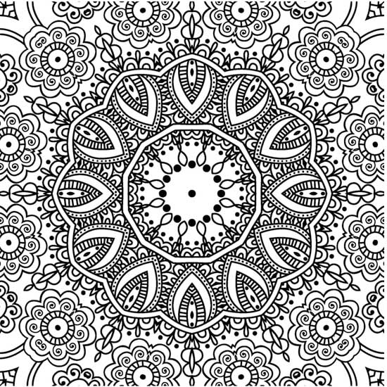 Refreshing Mandala - Colouring Book for Adults Book 3