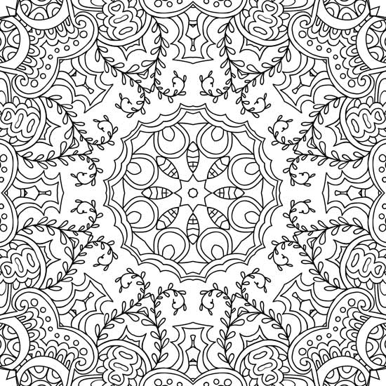 Refreshing Mandala - Colouring Book for Adults Book 4