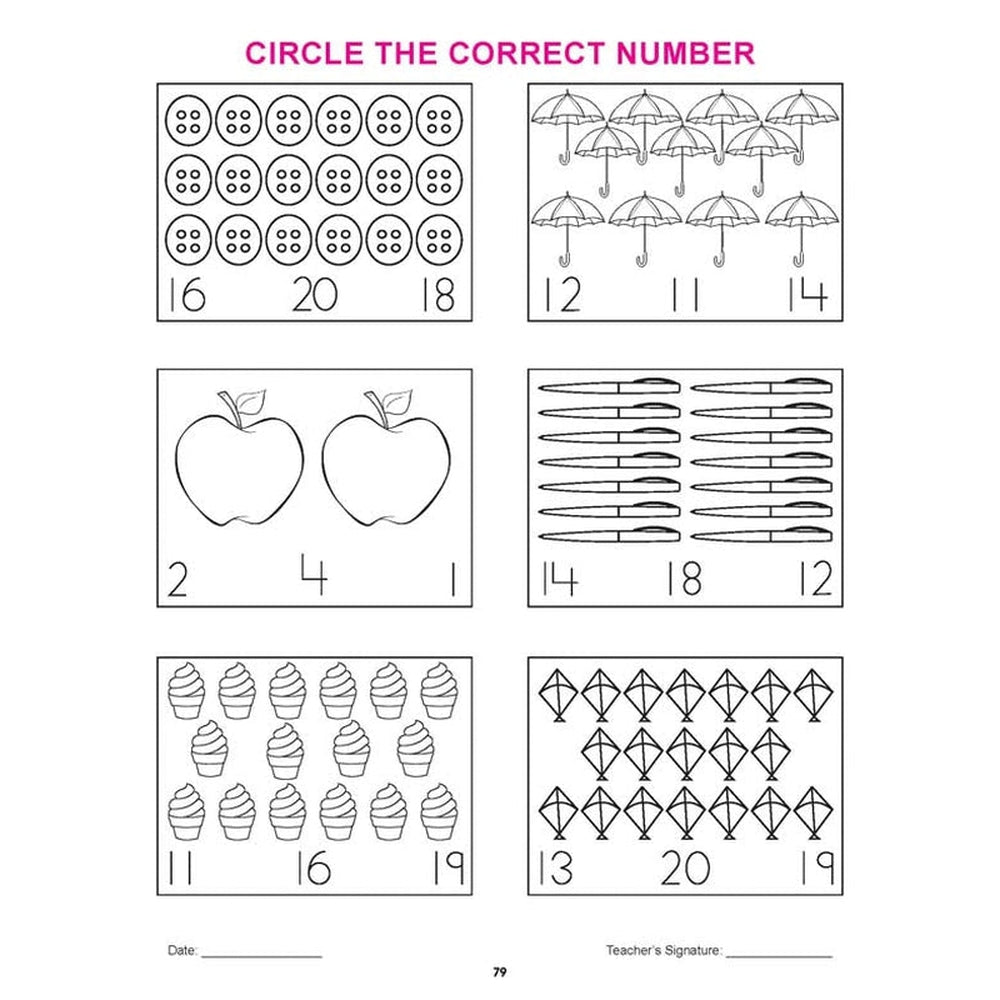 Nursery Math Practice Book