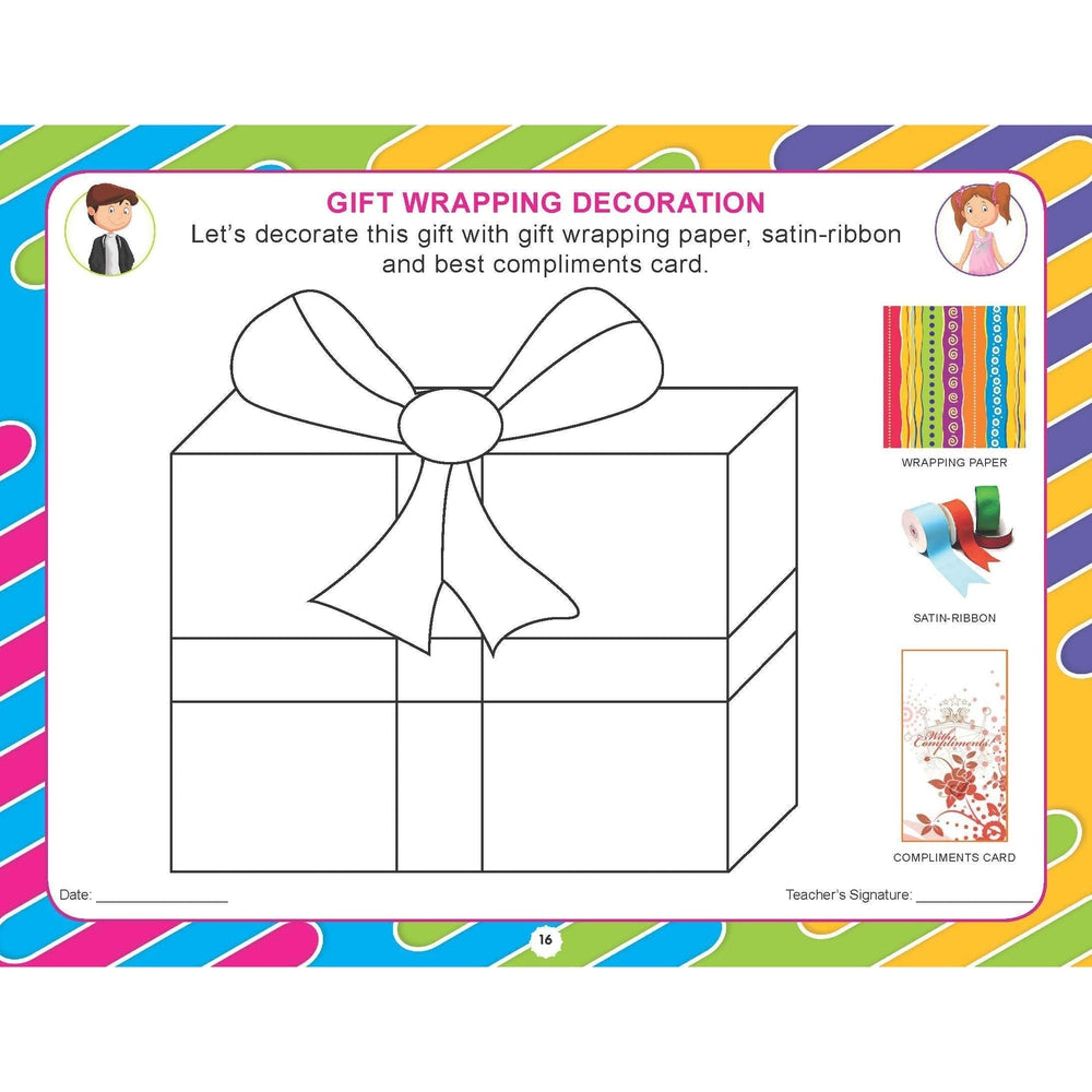 Kindergarten Art & Craft Colouring Book