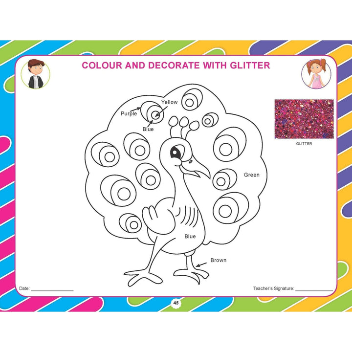 Kindergarten Art & Craft Colouring Book