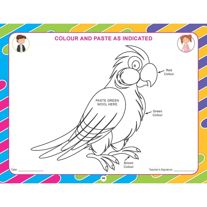 Kindergarten Art & Craft Colouring Book