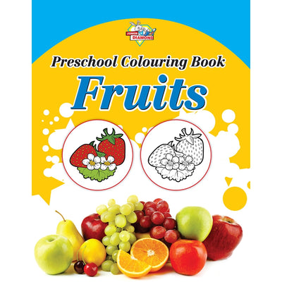 Preschool Copy Colouring Books (Set of 3 Books) - Vegetables, Fruit and Flowers