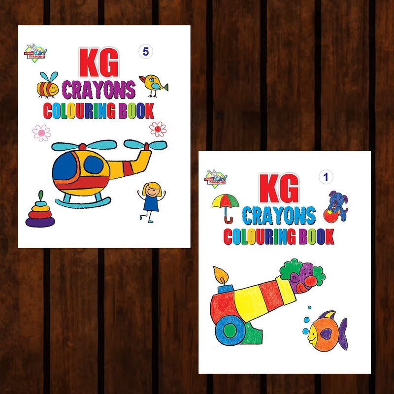 KG Cartoon Copy Colouring Book for Painting and Colouring (Set of 2 Books) - Part 3