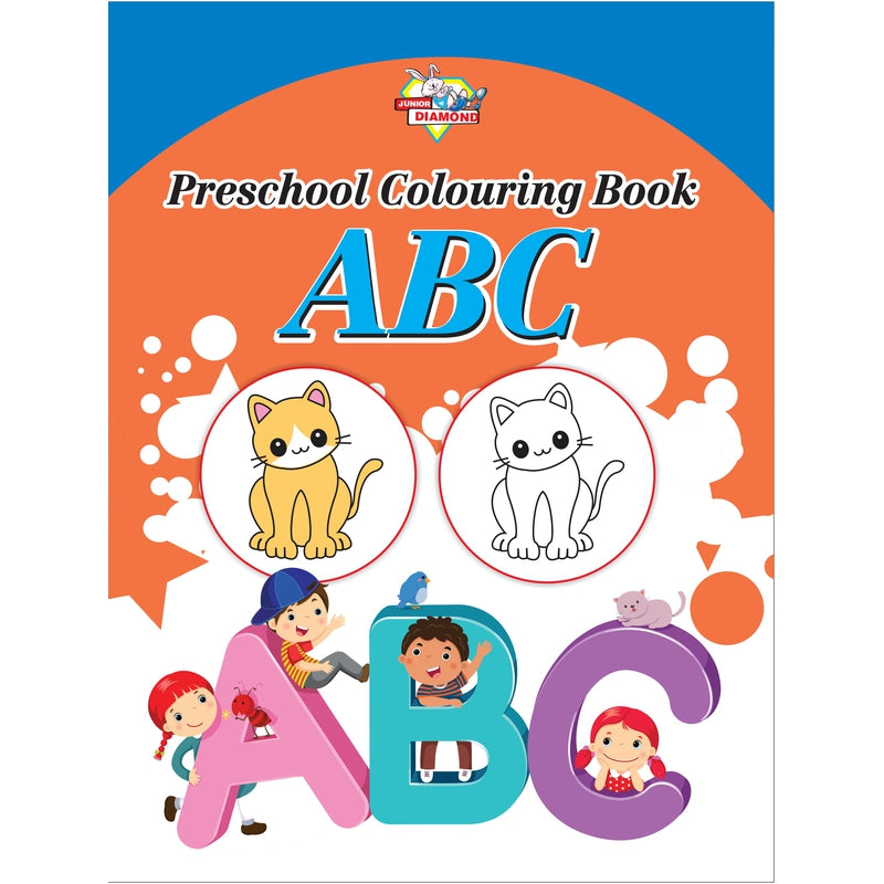 Preschool Copy Colouring Books (Set of 5 Books) - ABC, Animals, Birds, Flowers and Fruits