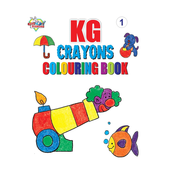 KG Cartoon Copy Colouring Book for Painting and Colouring (Set of 5 Books)